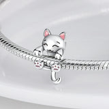 Hot Bulldog Dog Charm Doggy Beads for Bracelet Bangle DIY Animal Jewelry