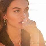 Yellow Candy Crystal Necklace Water Drop Shape Wedding Jewelry