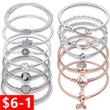 925 Sterling Silver Charm Bracelet for Women Jewelry Gift