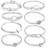 925 Sterling Silver Charm Bracelet for Women