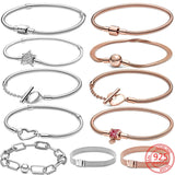 925 Sterling Silver Charm Bracelet for Women Jewelry Gift