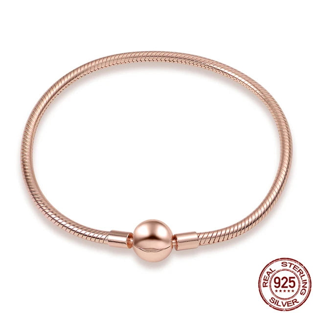 925 Sterling Silver Charm Bracelet for Women