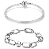 925 Sterling Silver Charm Bracelet for Women Jewelry Gift