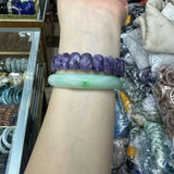 Elastic Energy Lepidolite Stone Beads Bracelet for Christmas Gift