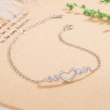 Charming Heart Bracelet 925 Sterling Silver
