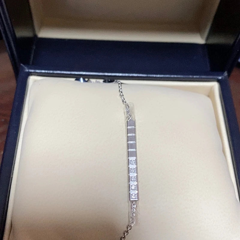 Classic Europe Top Famous Zircon Rectangle Bracelet
