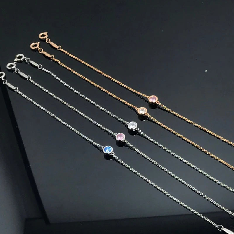 Hot Classic Europe Top Famous Jewelry For Women Zircon Round Bracelet