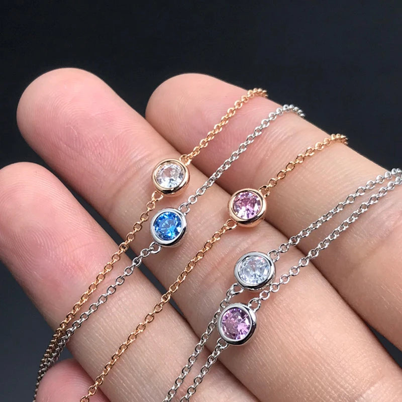 Hot Classic Europe Top Famous Jewelry For Women Zircon Round Bracelet