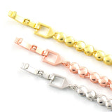 Classic Crystal Gem Open Bracelet Set Women's Party Jewelry