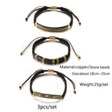 Classical Braiding Bracelet Men CZ Zircon Jewelry