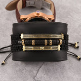Classical Braiding Bracelet Men CZ Zircon Jewelry