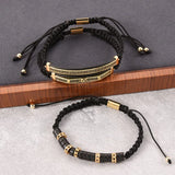Classical Braiding Bracelet Men CZ Zircon Jewelry