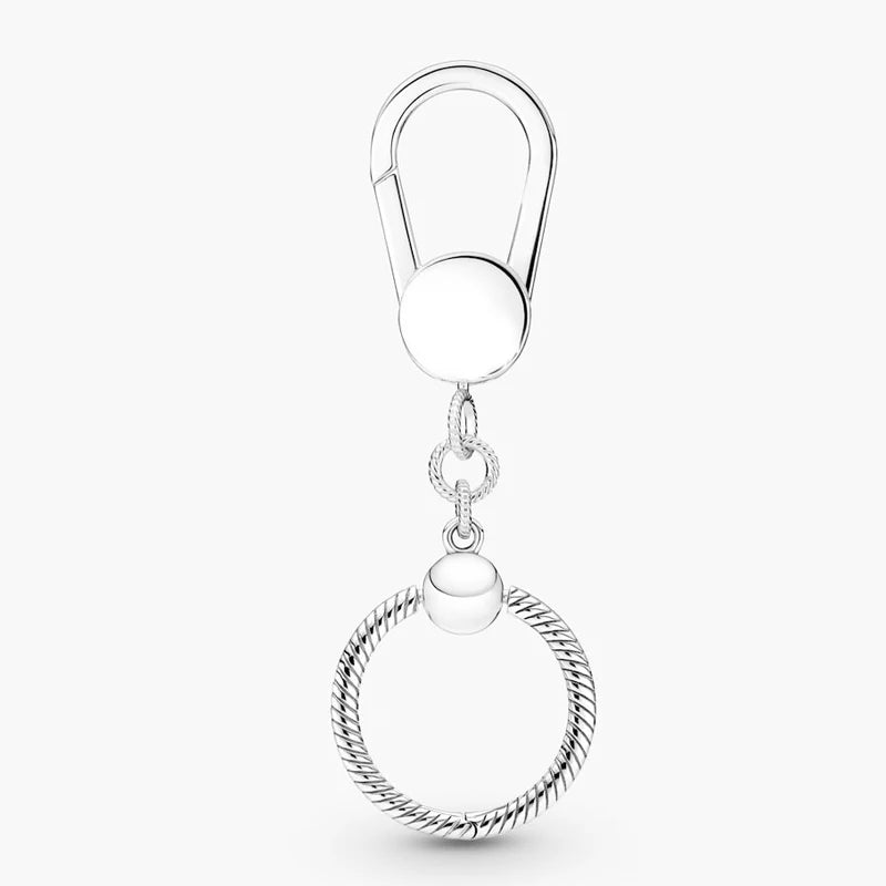 Sterling Silver 925 Keychain with Logo High Gift DIY Jewelry