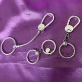 Sterling Silver 925 Keychain with Logo High Gift DIY Jewelry
