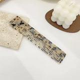 Colorful Marble Pattern Geometric Hair Comb