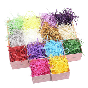 Colorful Shredded Raffia Candy Boxes DIY Filling Material