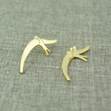 Spanish Electroplating 925 Silver 14k Pin Earrings