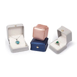 Crown Mark Leather Jewelry Storage Organizer Case for Wedding Propose