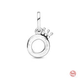 Crown Sterling Silver 925 Bead Lucky Pendant Love Charms Bracelet Necklace