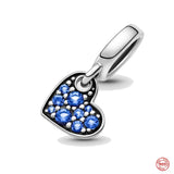 Crown Sterling Silver 925 Bead Lucky Pendant Love Charms Bracelet Necklace