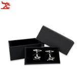 Cufflinks Box 2 Colors Craft Badge Cuff links Case Birthday Party