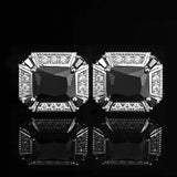 High-grade Red Crystal Cufflinks for French Shirt