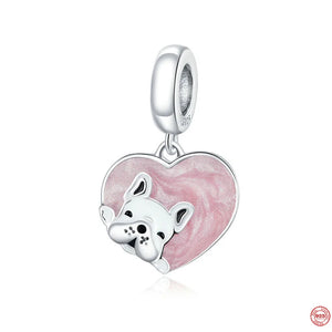Hot Rabbit Bead Puppy Pendant Cat Charm Fit Sterling Silver 925 Bracelet
