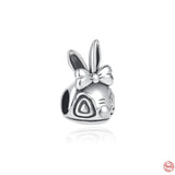 Hot Rabbit Bead Puppy Pendant Cat Charm Fit Sterling Silver 925 Bracelet