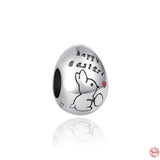 Hot Rabbit Bead Puppy Pendant Cat Charm Fit Sterling Silver 925 Bracelet