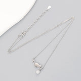 925 Sterling Silver Cat Rhinestone Shine Ball Pendant Necklace