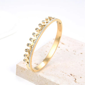 Hot Crown Star Charm Bracelets & Bangles Stainless Steel Women's Jewelry