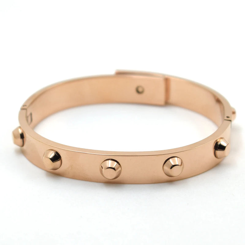 Hot Dog Stainless Steel Punk Bracelet for Men Women