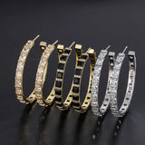 European American Single Hoop Earrings C Shape Big Earrings Women