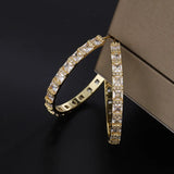 European American Single Hoop Earrings C Shape Big Earrings Women