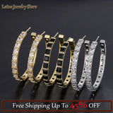 European American Single Hoop Earrings C Shape Big Earrings Women