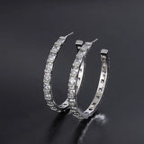 European American Single Hoop Earrings C Shape Big Earrings Women