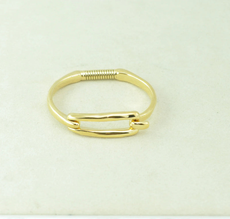 European American Electroplating 925 Silver 14K Smooth Bracelet