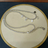 925 Silver Sweet Four Pendants Necklace Holiday Jewelry Gift