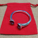 European American Electroplating 925 Silver Sapphire Bracelet