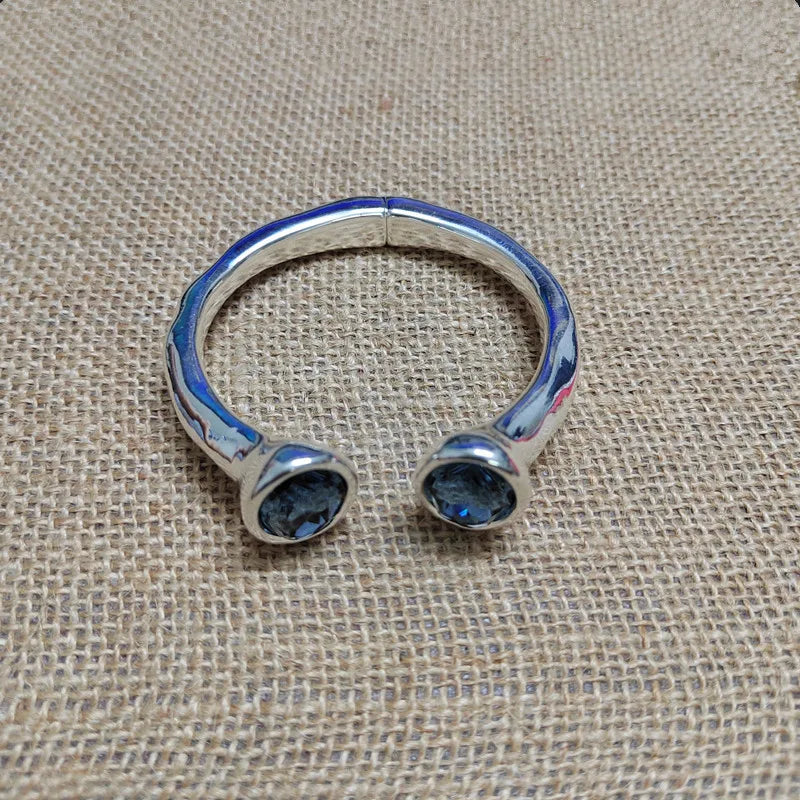 European American Electroplating 925 Silver Sapphire Bracelet