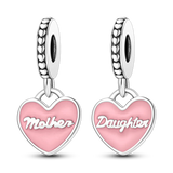 Silver 925 Family Dangle Charm Beads for Bracelet Jewelry Making
