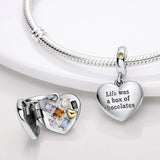 Silver 925 Family Dangle Charm Beads for Bracelet Jewelry Making