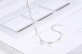 925 Silver Bracelet Women Star Tassel Charm Wedding Jewelry Gift