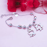 925 Silver Bracelet For Women Boys Girls Jewelry Christmas Birthday Gift
