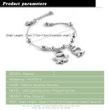 925 Silver Bracelet For Women Boys Girls Jewelry Christmas Birthday Gift