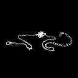 925 Silver Daisy Pendant Anklet Chrysanthemum Charm Chain