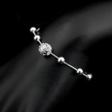Sterling Silver Ball Charm Bracelet for Women