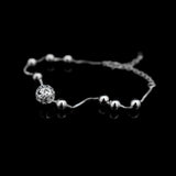 Sterling Silver Ball Charm Bracelet for Women
