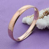 925 Sterling Silver Round Bracelet Bangles Big Bangle Women Gift