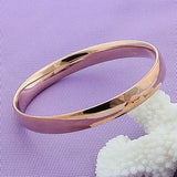 925 Sterling Silver Round Bracelet Bangles Big Bangle Women Gift